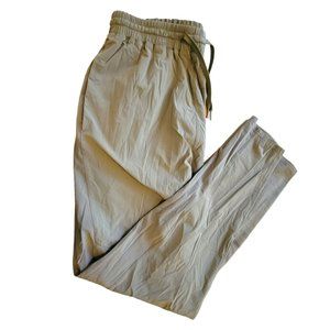 Outdoor Voices Woman's Pants Size Large Olive Green Drawstring Waist JJ3298